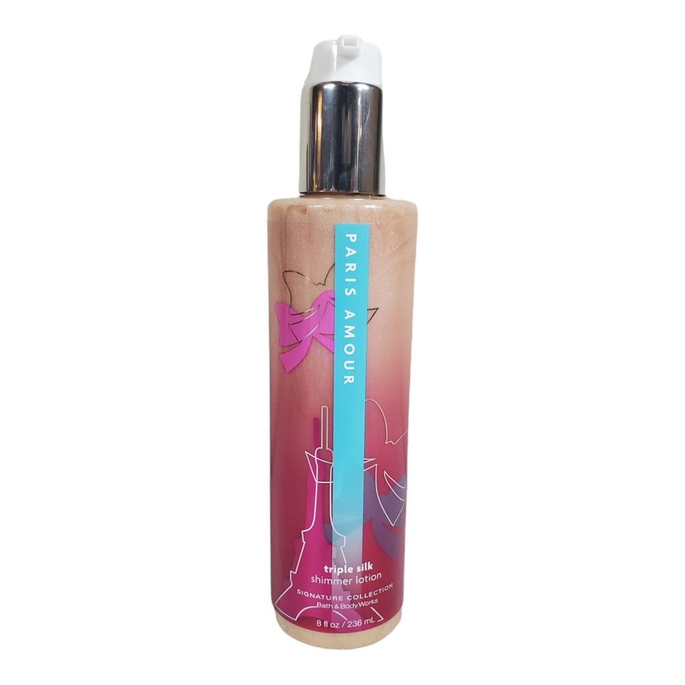 BATH & BODY WORKS SIGNATURE PARIS AMOUR SHIMMER Lotion Triple Silk 6 oz